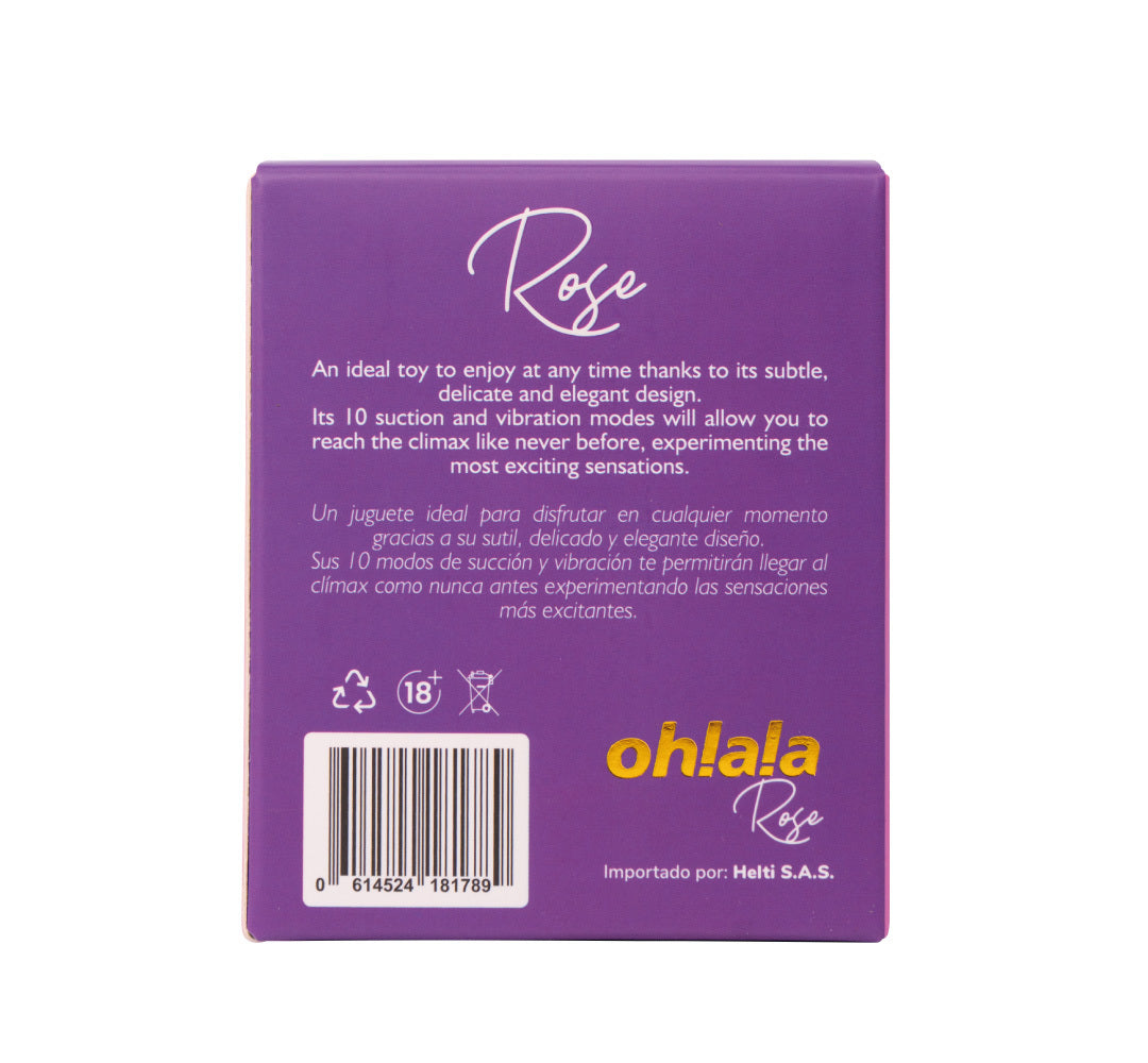 Vibrador y Succionador Ohlala Rose