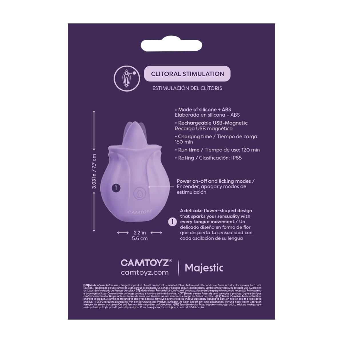 Majestic Vibrador con Lengua Juna