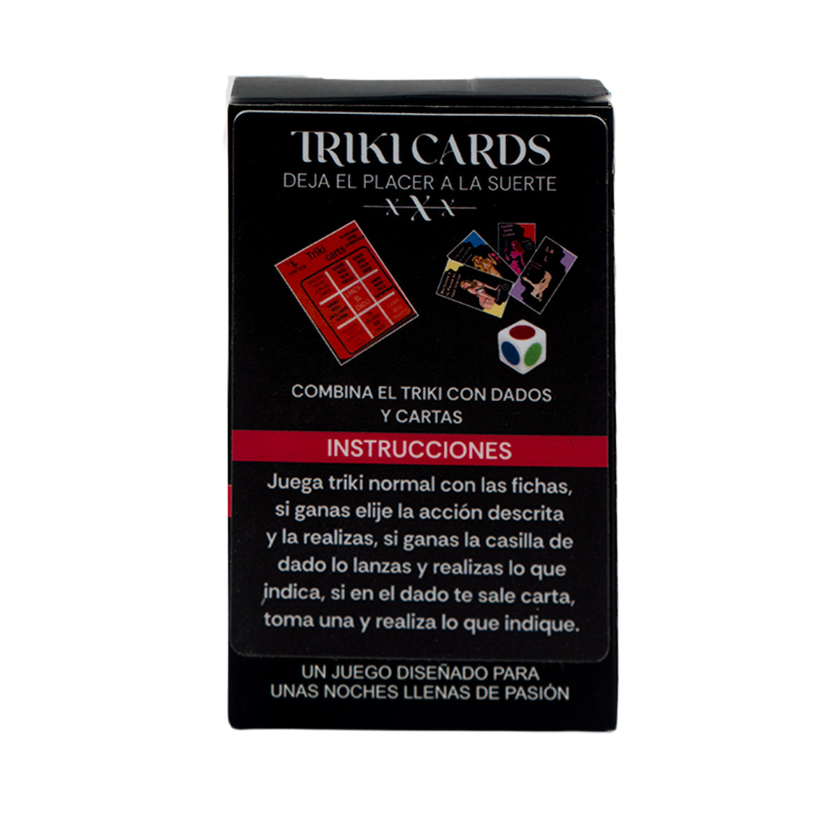 Triki Cards XXX Mística Juego para Adultos con Dado y Cartas