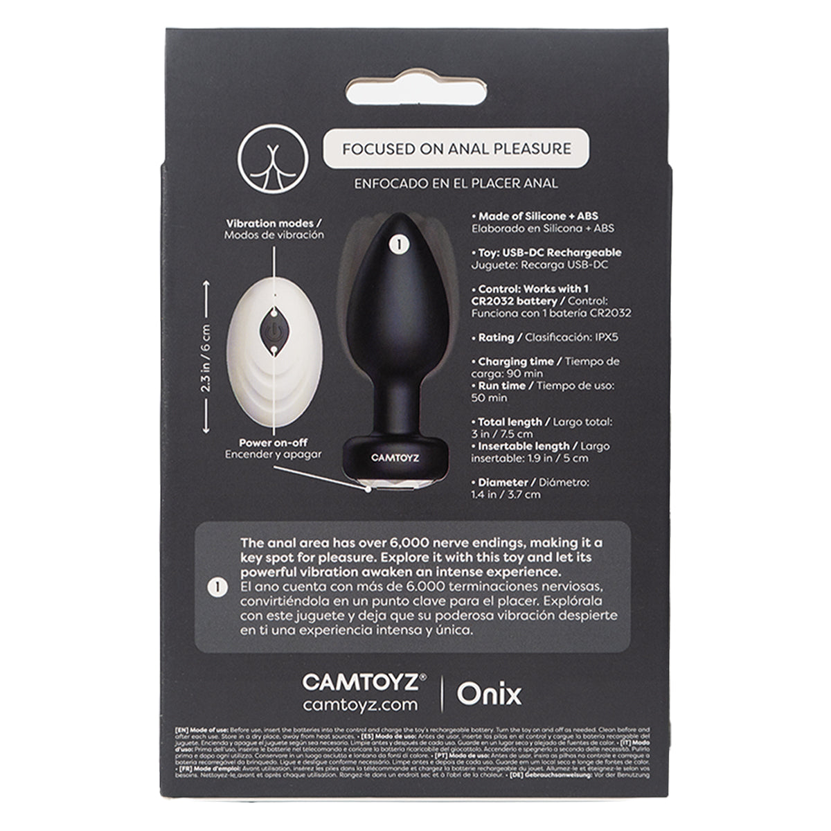Nexus Plug anal con control Camtoyz