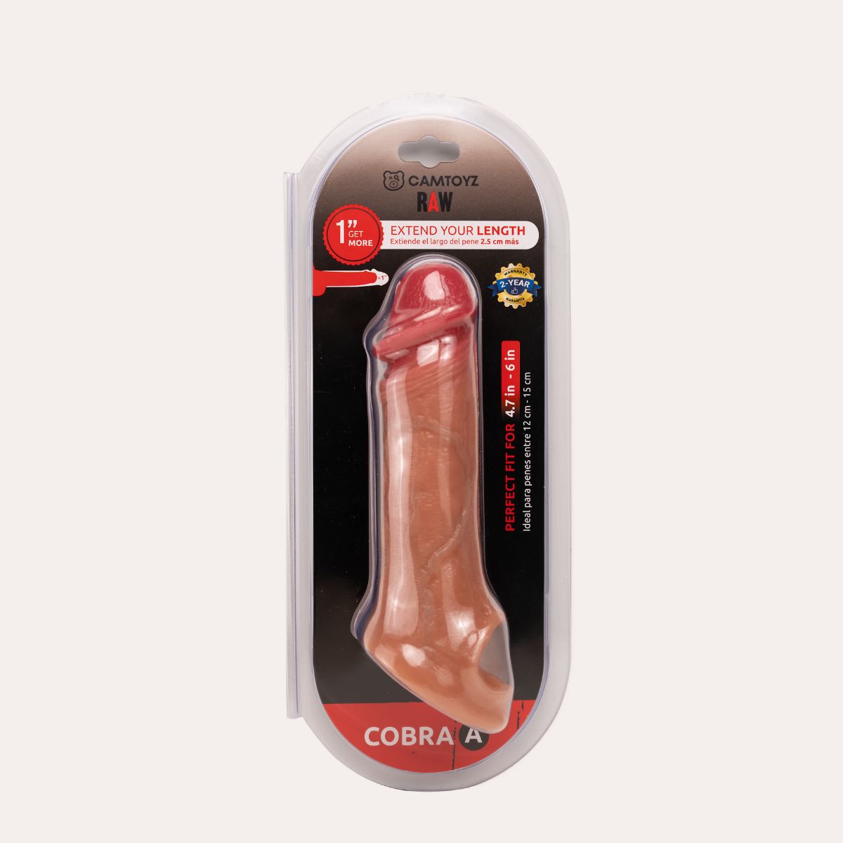 Camtoyz Funda para el Pene Ultrarealista Cobra