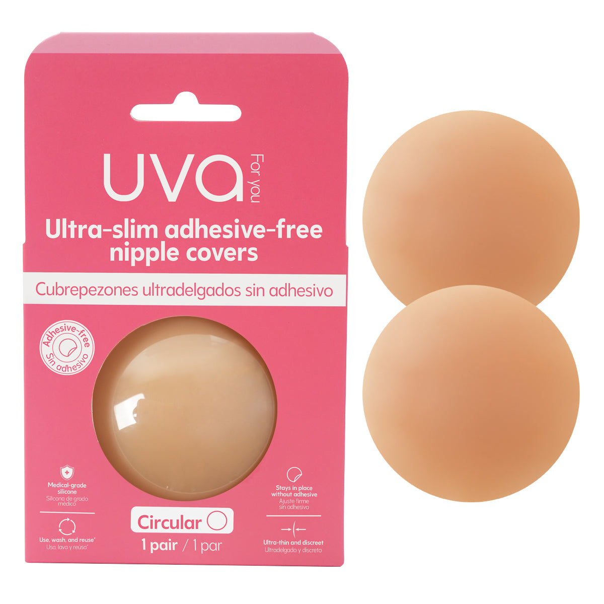 Cubrepezones sin Adhesivo Uva Women
