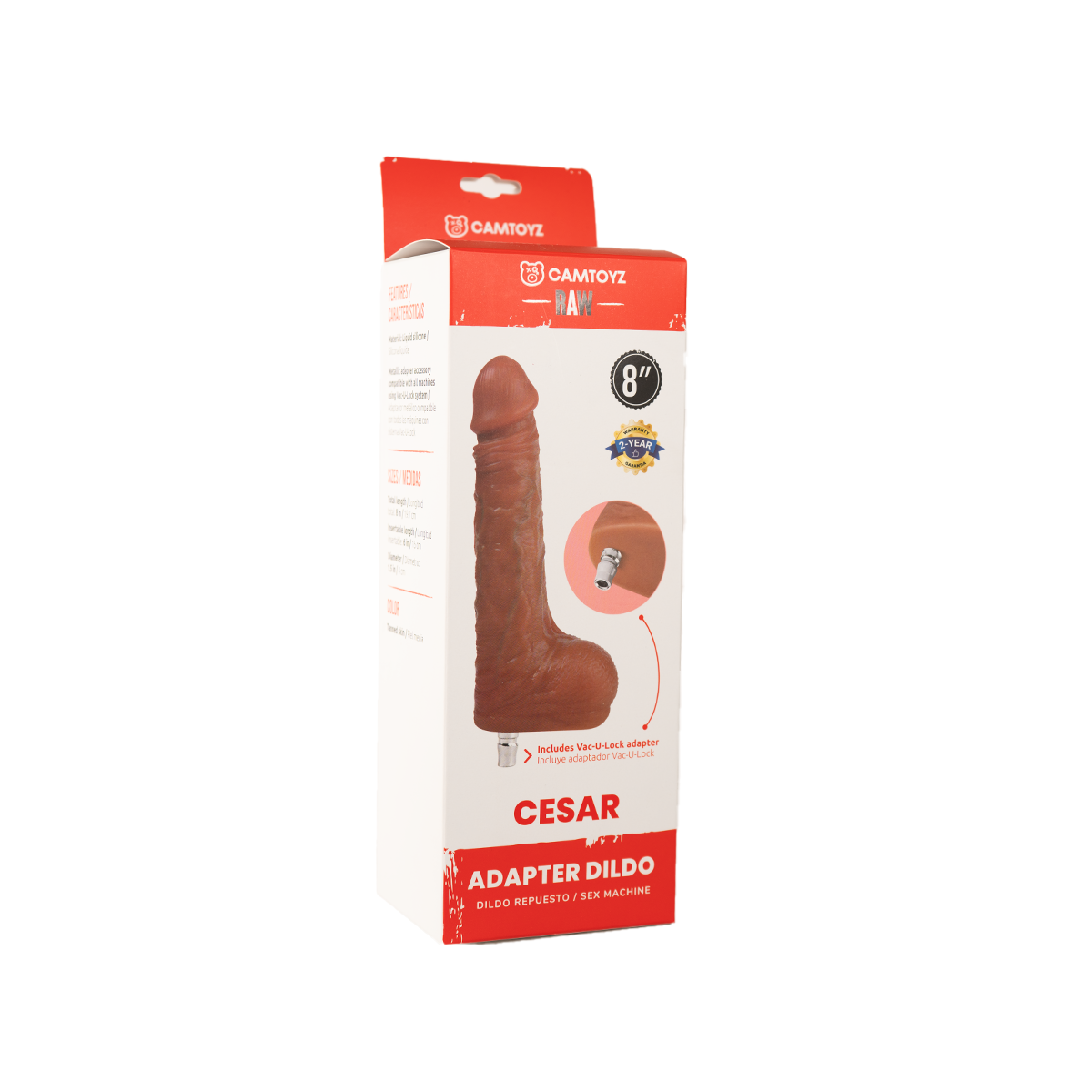 Camtoyz Dildo Ultrarealista Cesar con Adaptador