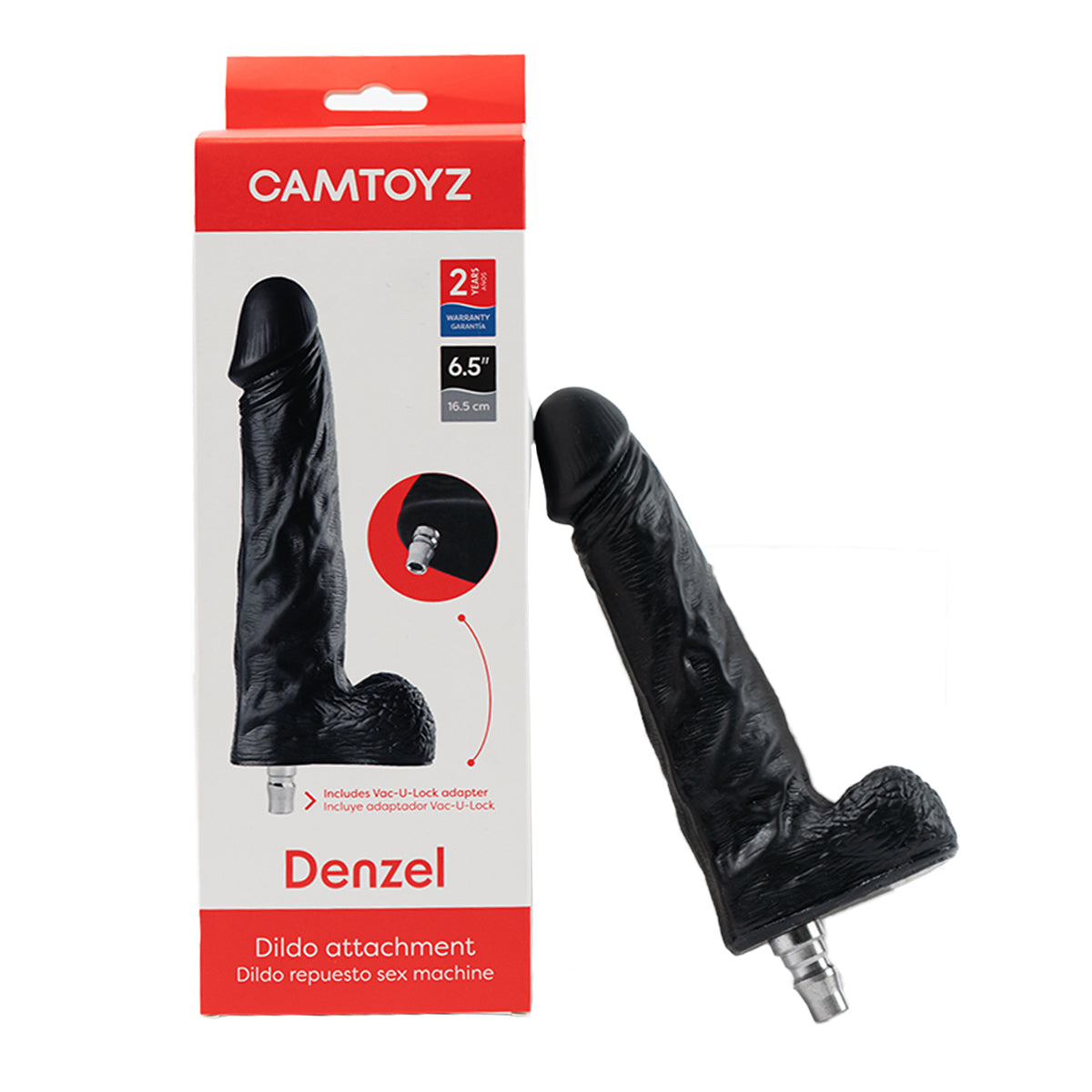 Camtoyz Dildo Ultrarealista con Adaptador Denzel