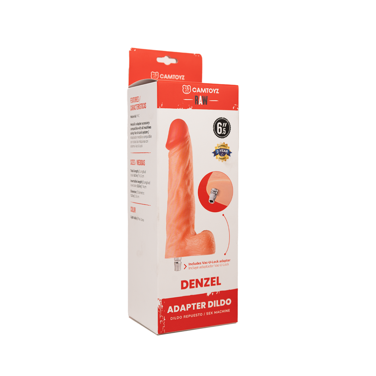 Camtoyz Dildo Ultrarealista con Adaptador Denzel