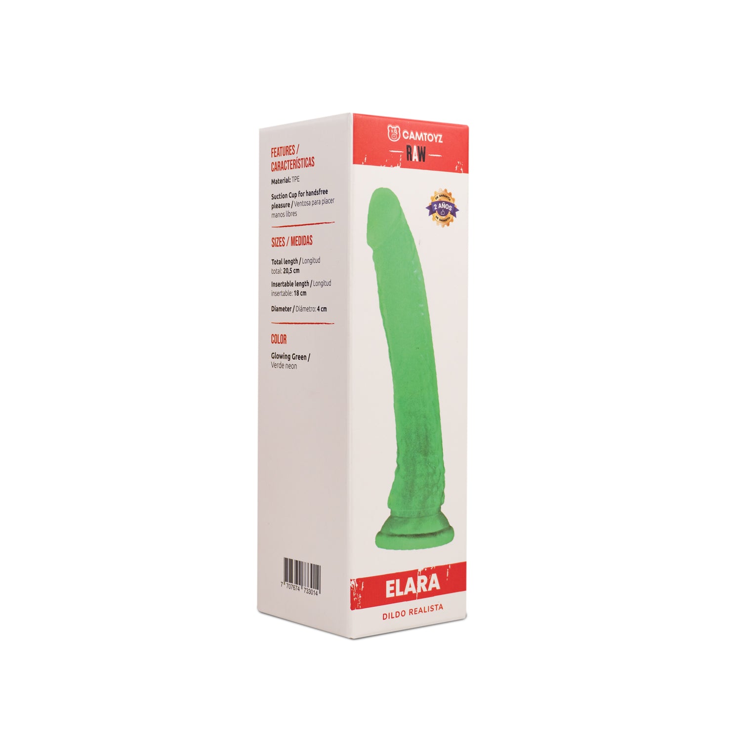 Raw Dildo Realista Elara Transparente