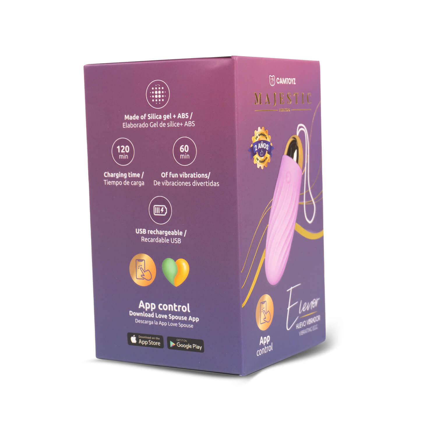 Huevo vibrador con App Elenor Majestic