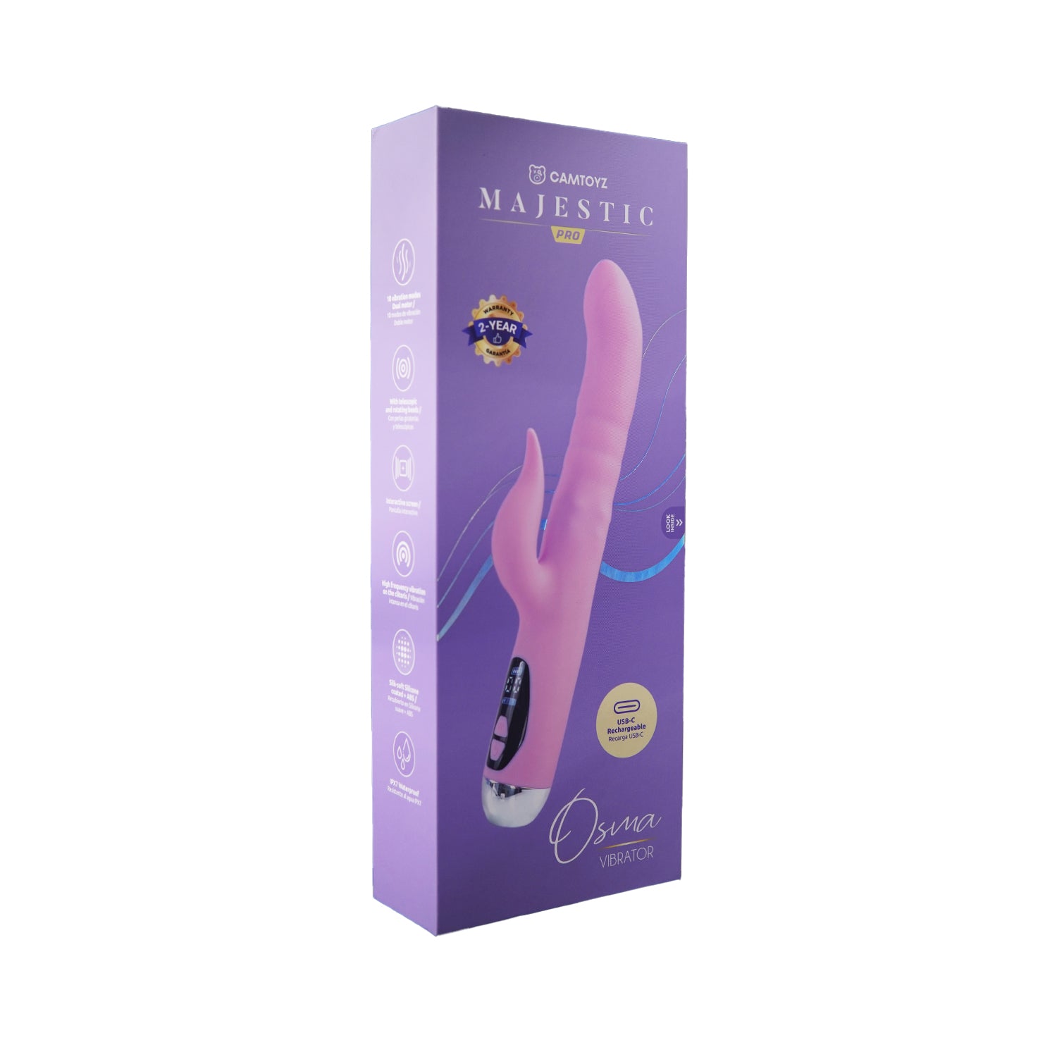 Vibrador Osma Majestic Pro con Carga USB-C