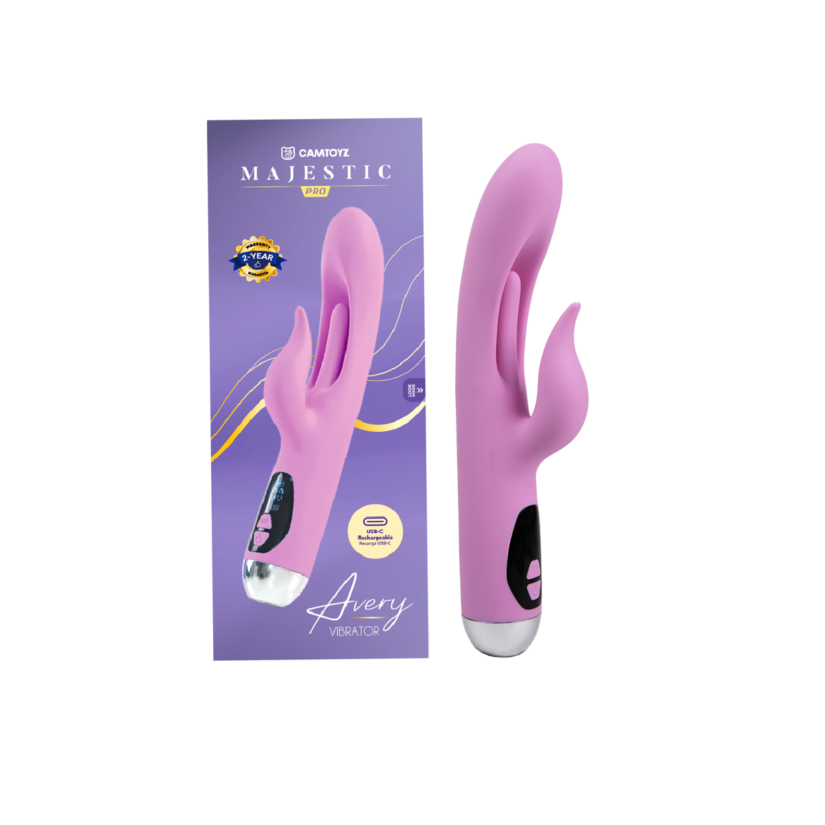 Vibrador Avery Majestic Pro con Carga USB-C