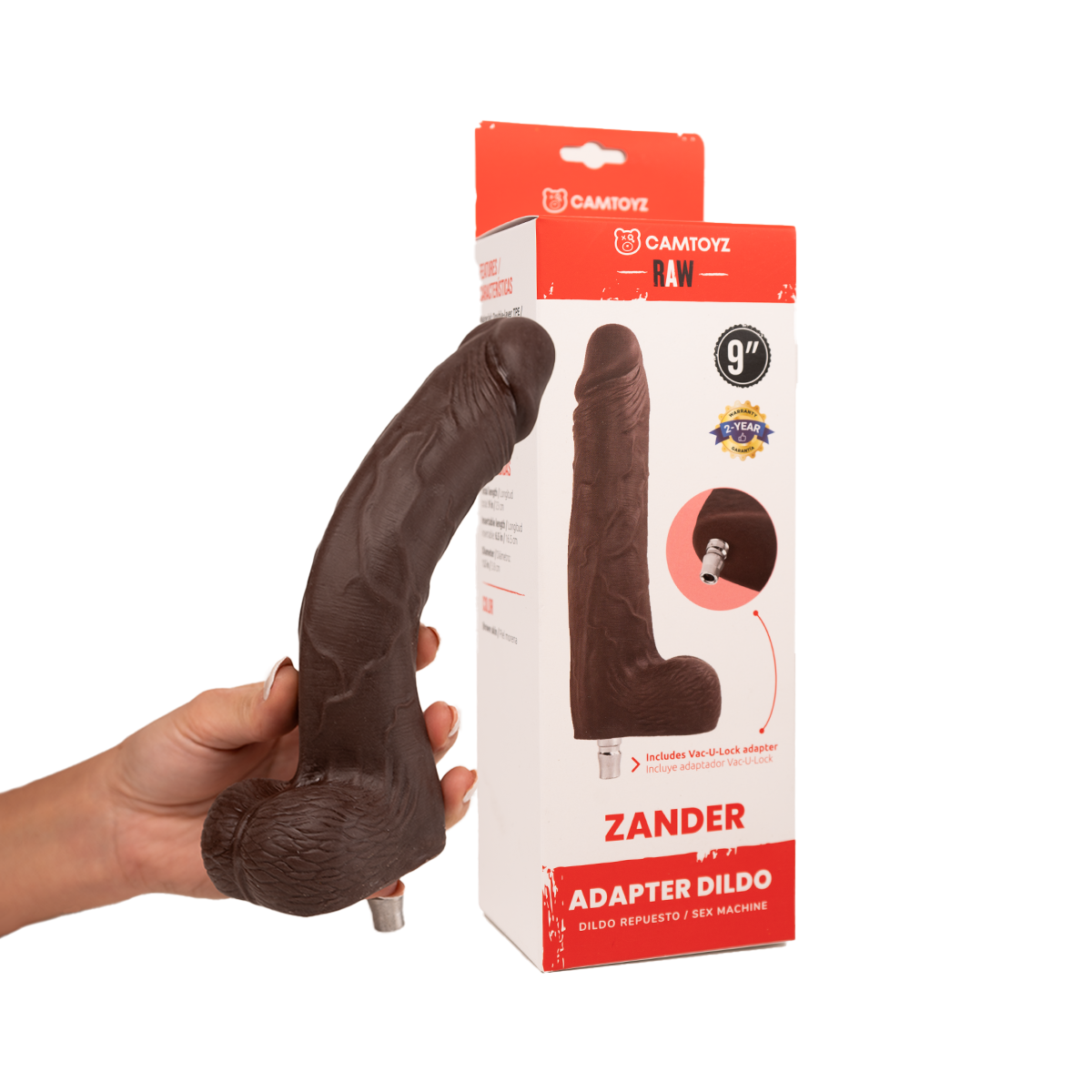 Camtoyz Dildo Ultrarealista con Adaptador Zander