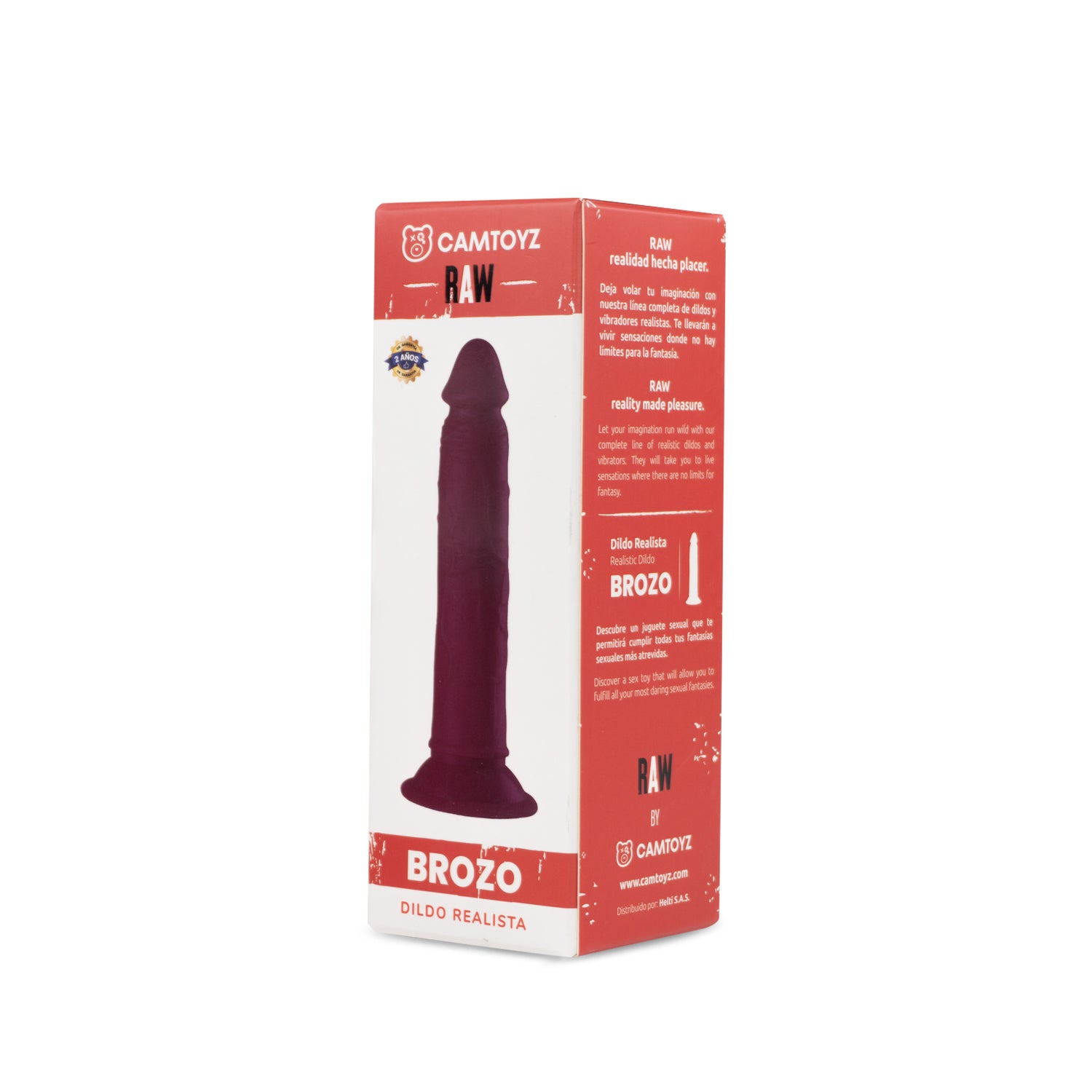 Raw Dildo Realista Brozo Rosado