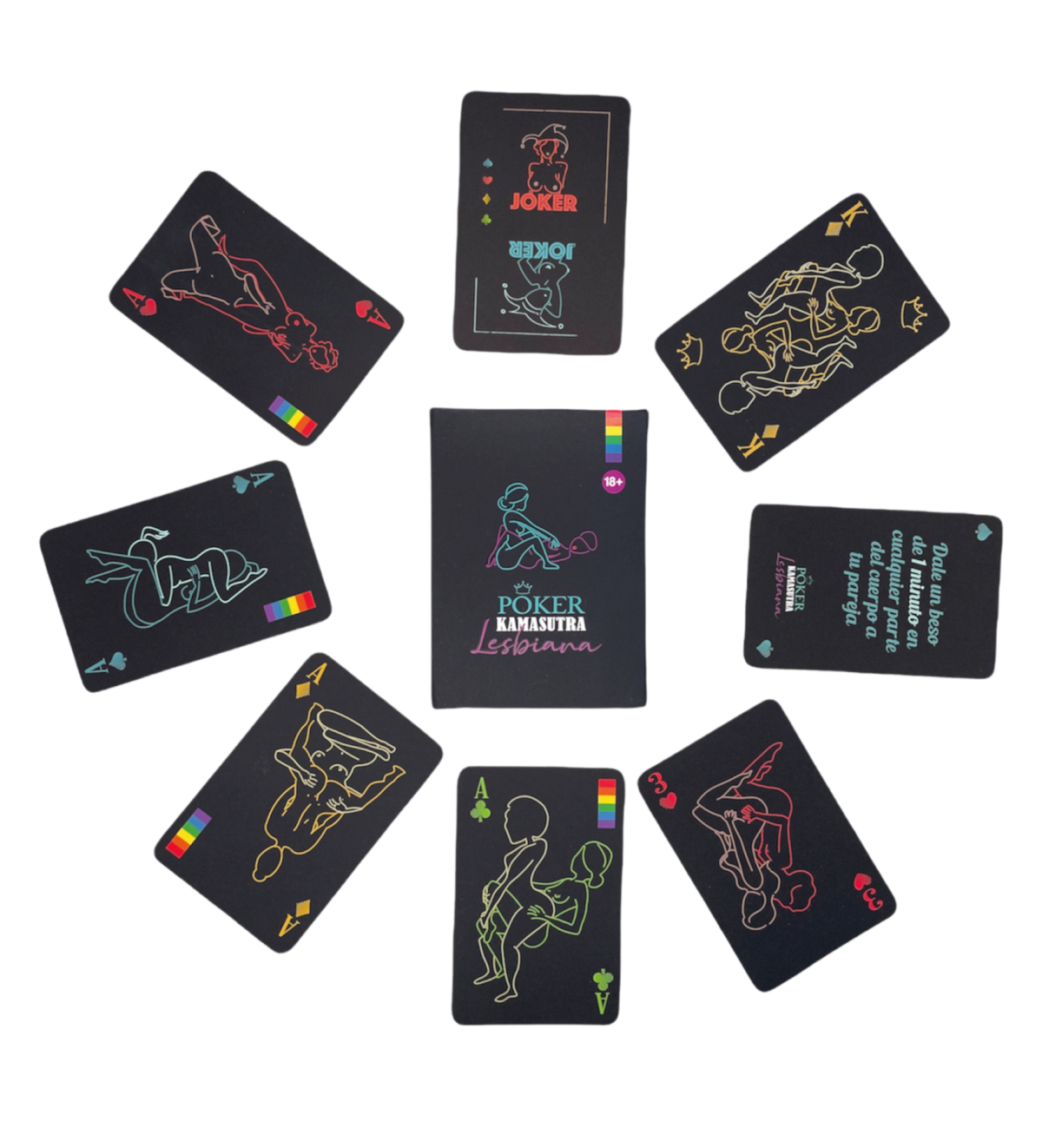 Juego de Cartas Eróticas Poker Kamasutra Lesbi