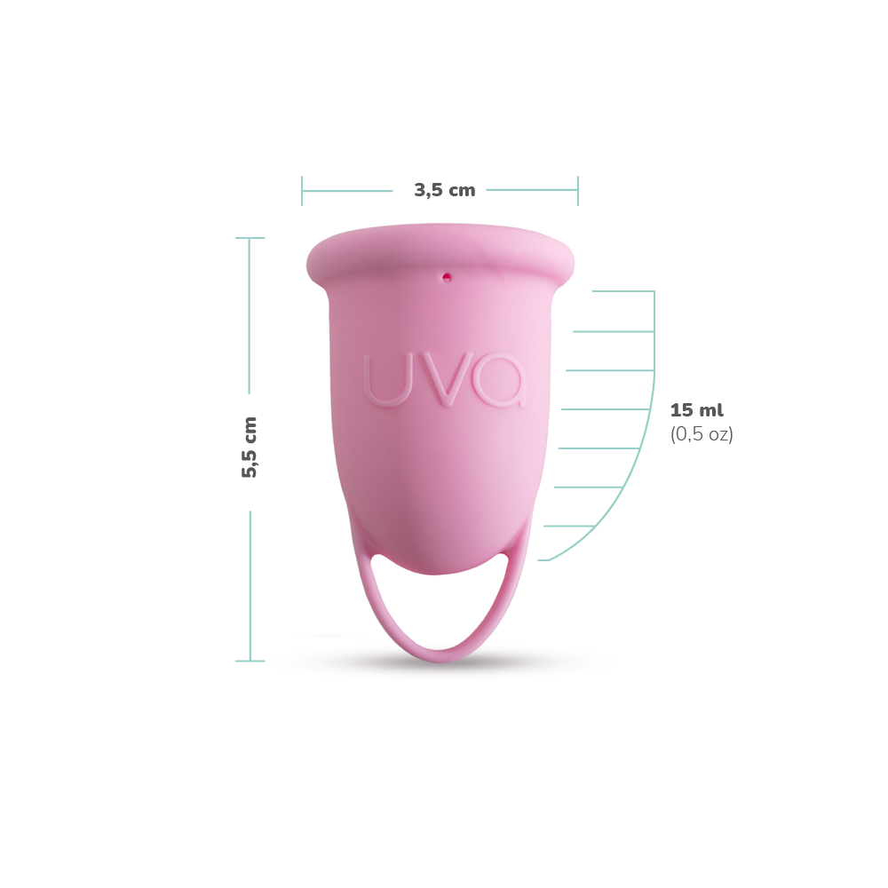 Copa Menstrual UVA 2 Talla 0 Rosado