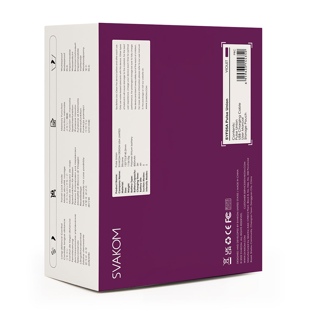 Succionador de Clítoris Pulse Union Svakom con App