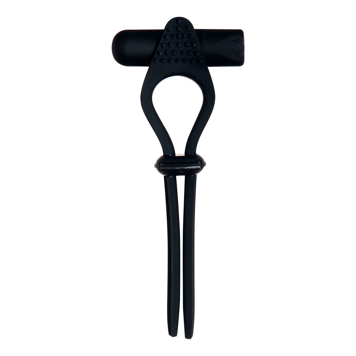 Anillo Vibrador para el Pene Corbata Negra