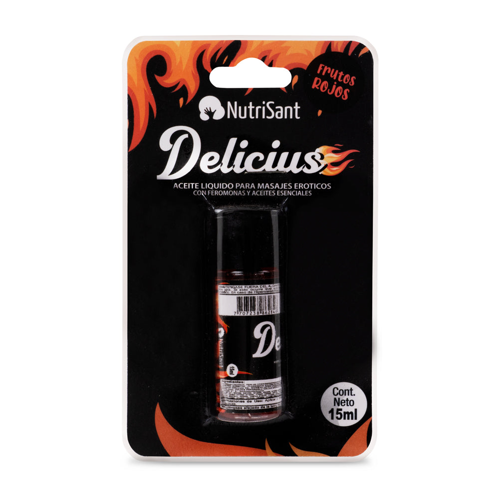 Aceite Caliente Para Masajes Delicius Sabores Surtidos