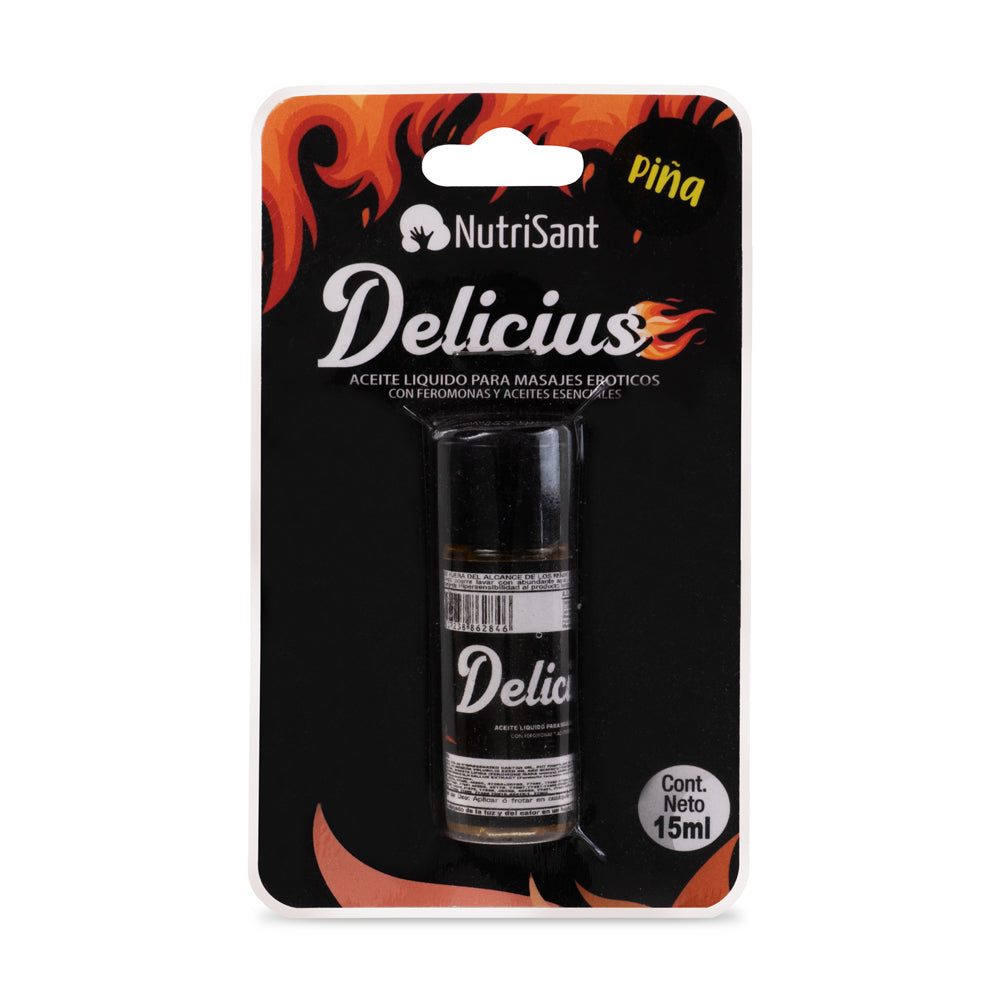 Aceite Caliente Para Masajes Delicius Sabores Surtidos