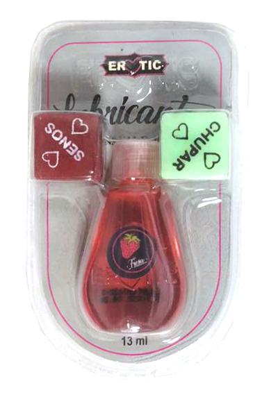Lubricante Íntimo Erotic Saborizado Con Dados Bali Sex Store