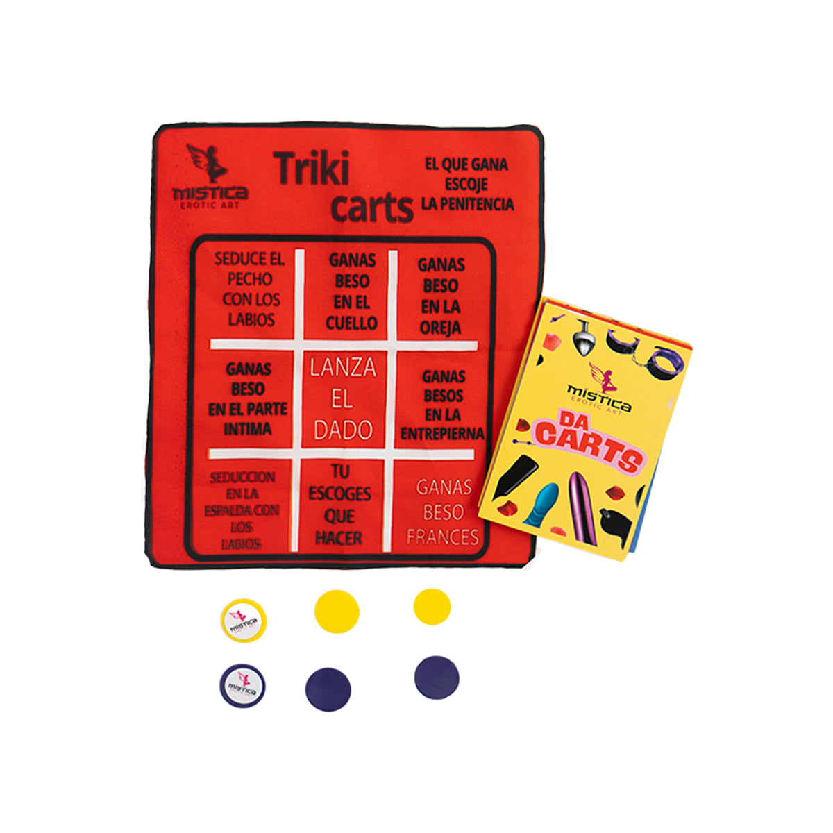 Triki Cards XXX Mística Juego para Adultos con Dado y Cartas
