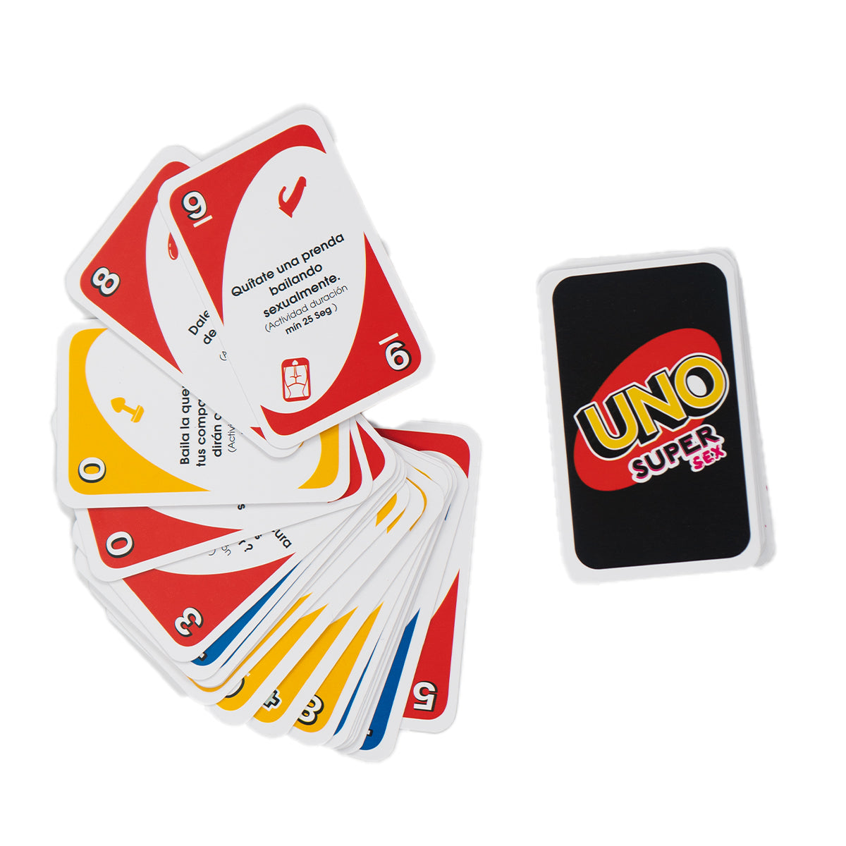 Uno Super Sex Mística Juego para Adultos con Cartas y Dado