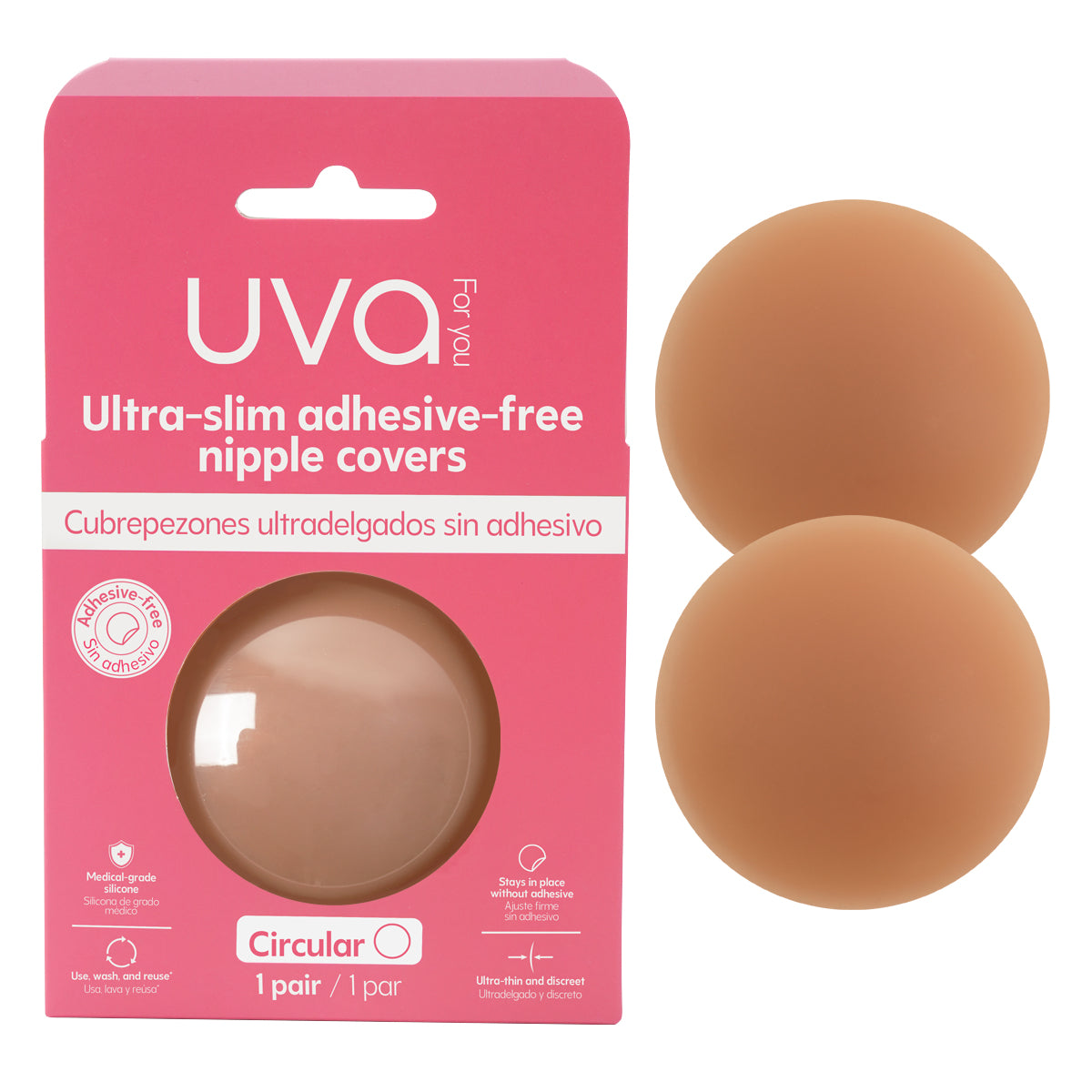 Cubrepezones sin Adhesivo Uva Women