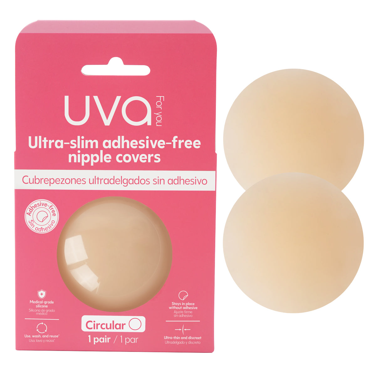 Cubrepezones sin Adhesivo Uva Women