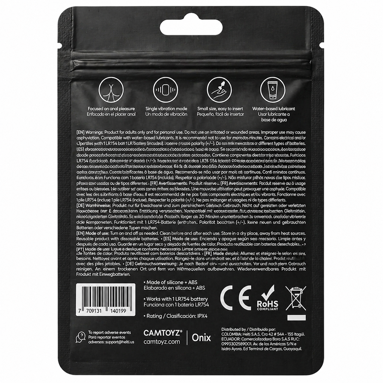 Benal Plug anal con vibración Camtoyz
