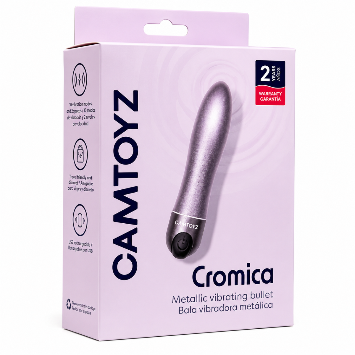 Cromica Bala vibradora metálica Camtoyz
