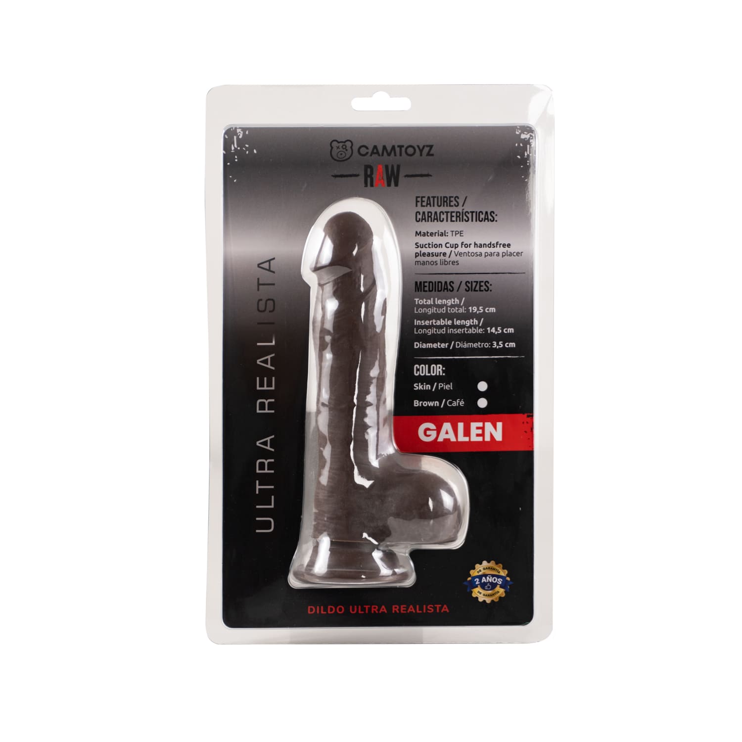 Raw Dildo Ultra realista Galen Piel
