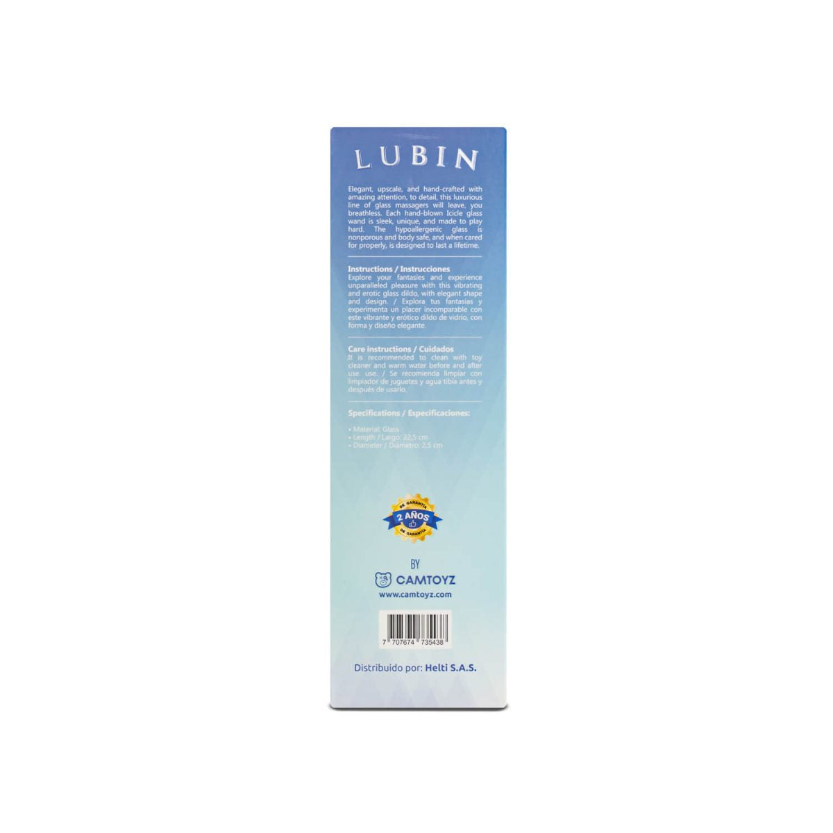 Vitro Dildo de Vidrio Lubin