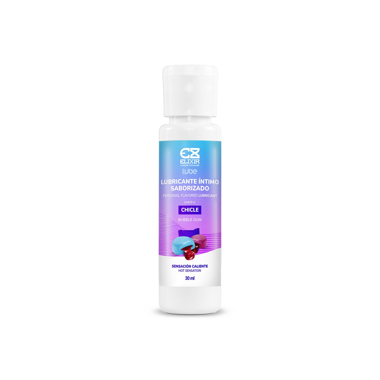 Lubricante Caliente-Frío Saborizado Chicle Elixir