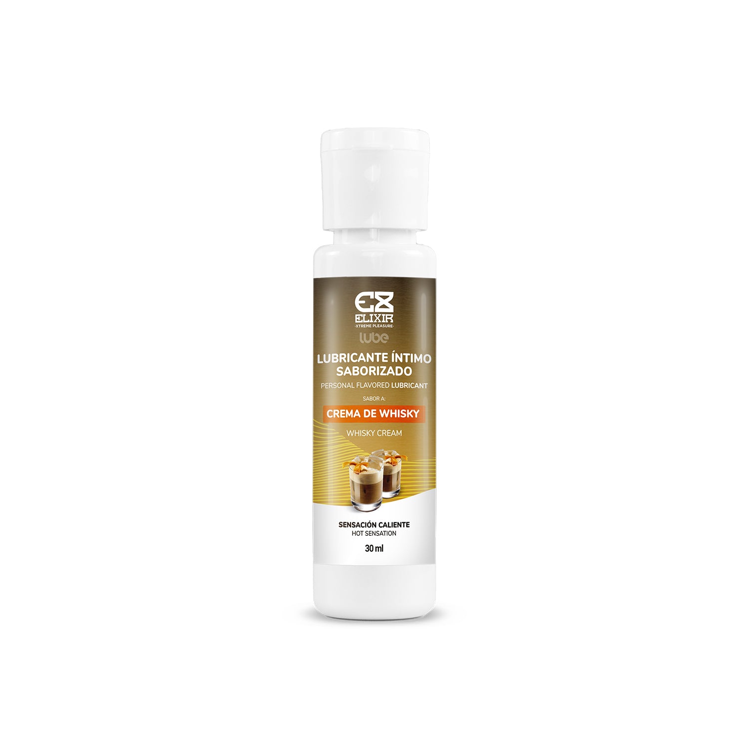 Lubricante Caliente-Frío Saborizado Whisky Elixir