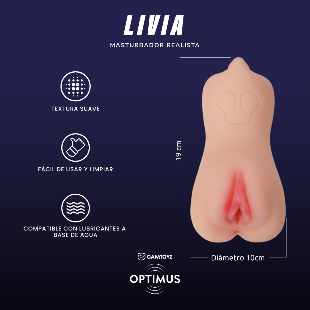 Masturbador Realista Livia Optimus